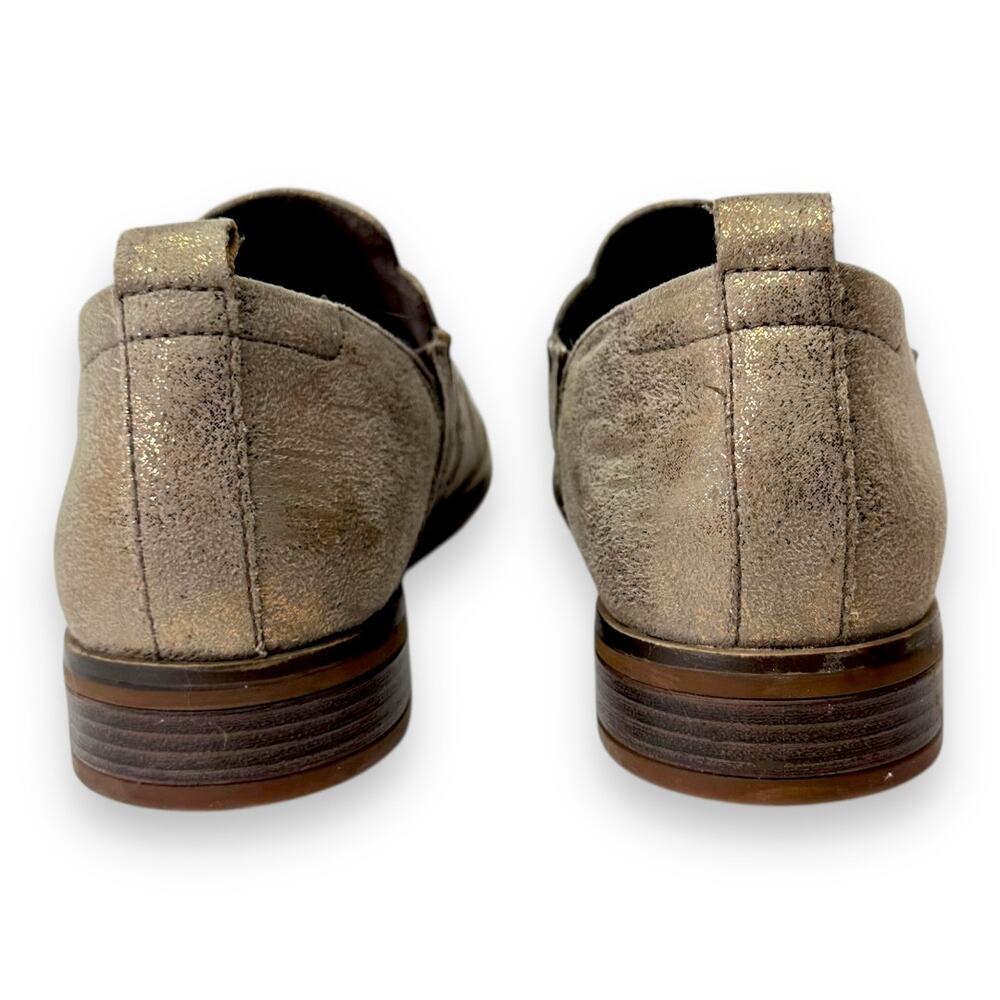 Clarks Collection Women's Trish Bell Shooties Size 7.5 Metallic Gun Metal Brown - Picture 8 of 12